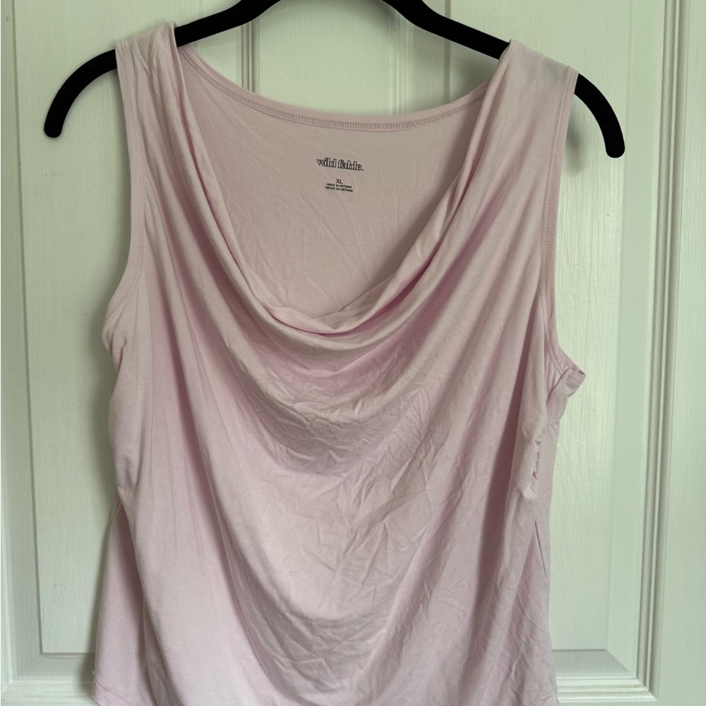 Wild Fable Pink Draped Tank Top